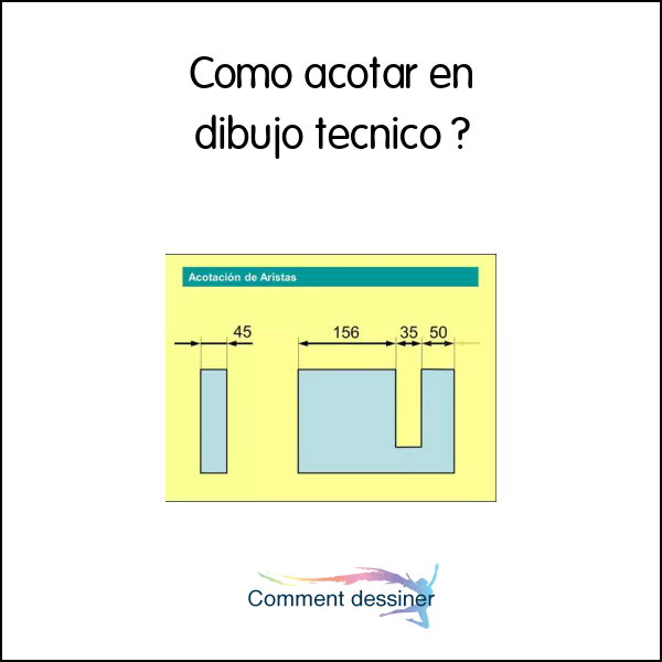 Como acotar en dibujo tecnico